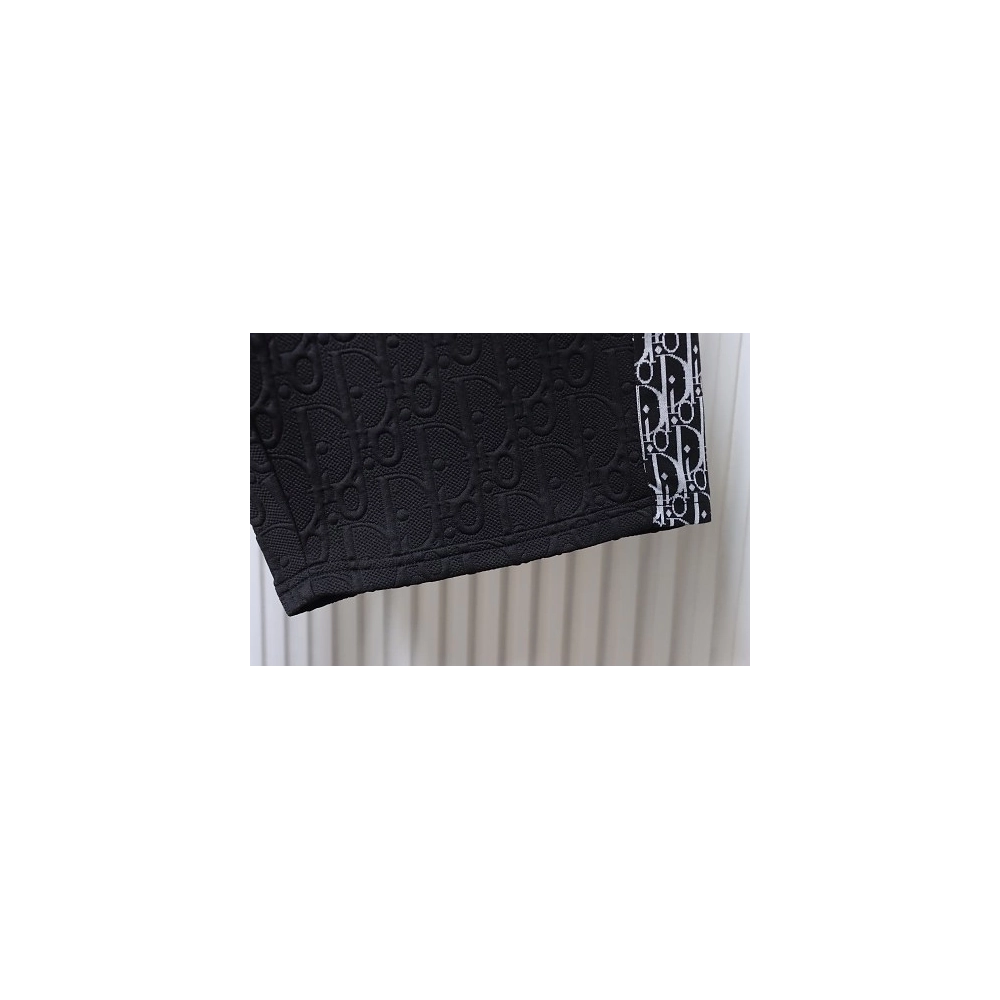 Dior Subtle Monogram Webbing Shorts Black,Dior Shorts,Shorts,CLOTHES