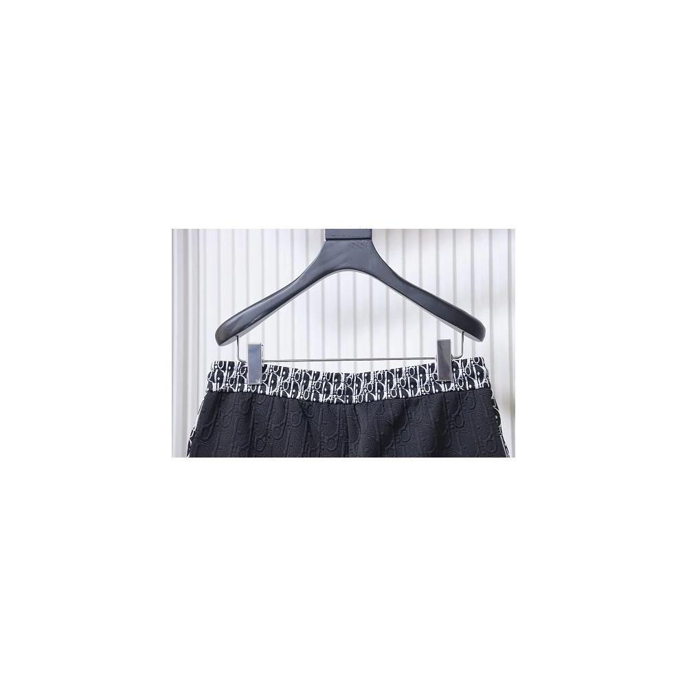 Dior Subtle Monogram Webbing Shorts Black,Dior Shorts,Shorts,CLOTHES