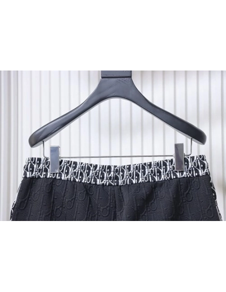 Dior Subtle Monogram Webbing Shorts Black,Dior Shorts,Shorts,CLOTHES