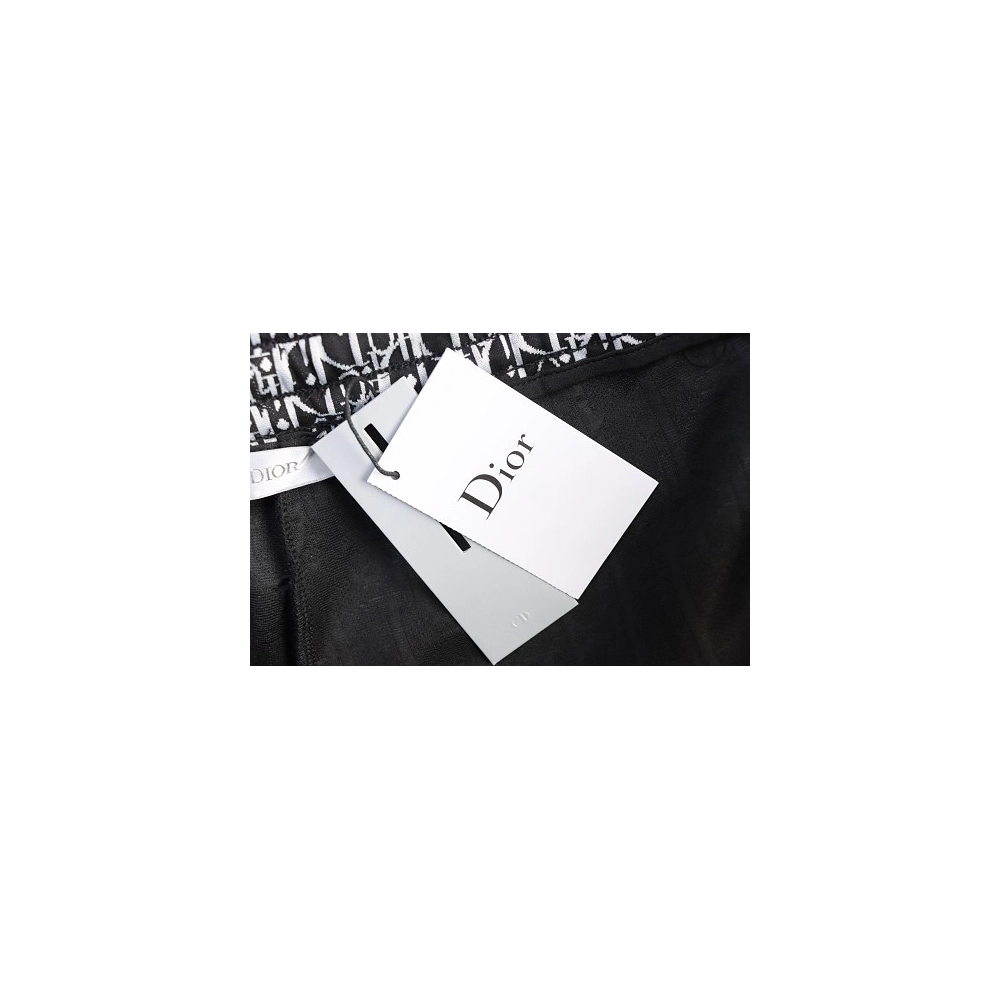 Dior Subtle Monogram Webbing Shorts Black,Dior Shorts,Shorts,CLOTHES