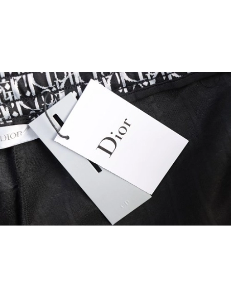 Dior Subtle Monogram Webbing Shorts Black,Dior Shorts,Shorts,CLOTHES