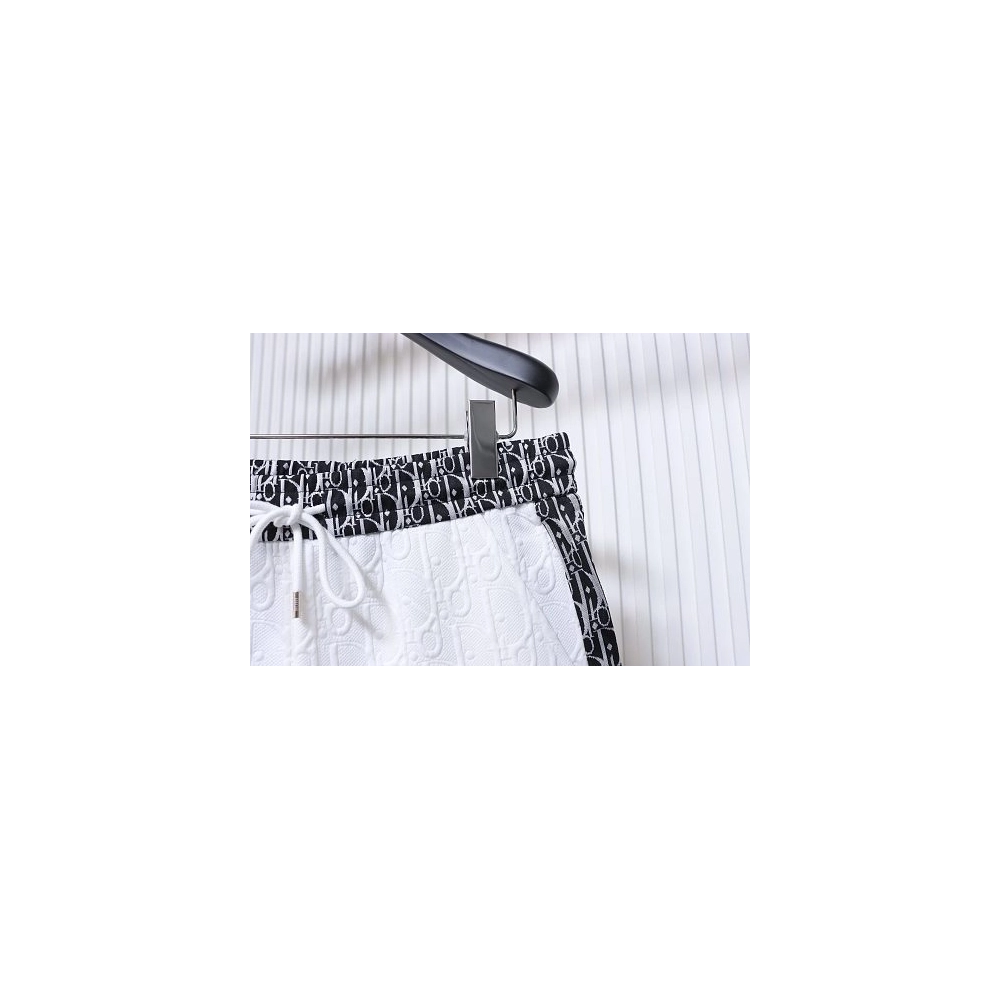 Dior Subtle Monogram Webbing Shorts White,Dior Shorts,Shorts,CLOTHES