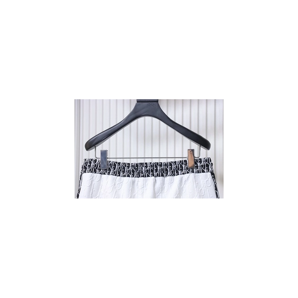Dior Subtle Monogram Webbing Shorts White,Dior Shorts,Shorts,CLOTHES