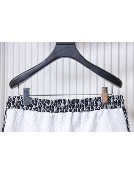 Dior Subtle Monogram Webbing Shorts White,Dior Shorts,Shorts,CLOTHES
