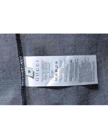 Gucci All-Over Print Short Sleeve Polo Shirt Black Gray,Gucci T-shirts,T-Shirts,CLOTHES
