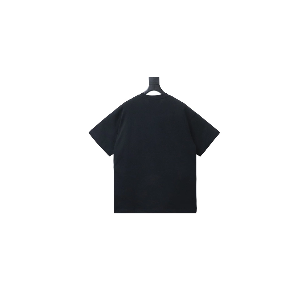 Gucci Black and White Gradient Belt Print T-shirt Black,Gucci T-shirts,T-Shirts,CLOTHES
