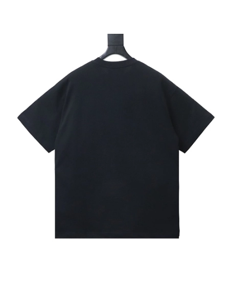Gucci Black and White Gradient Belt Print T-shirt Black,Gucci T-shirts,T-Shirts,CLOTHES