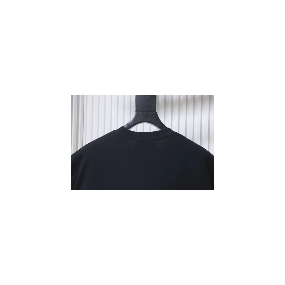 Gucci Black and White Gradient Belt Print T-shirt Black,Gucci T-shirts,T-Shirts,CLOTHES