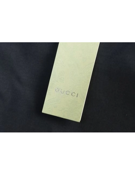 Gucci Black and White Gradient Belt Print T-shirt Black,Gucci T-shirts,T-Shirts,CLOTHES