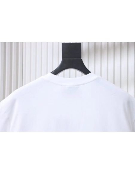 Gucci Black and White Gradient Belt Print T-shirt White,Gucci T-shirts,T-Shirts,CLOTHES