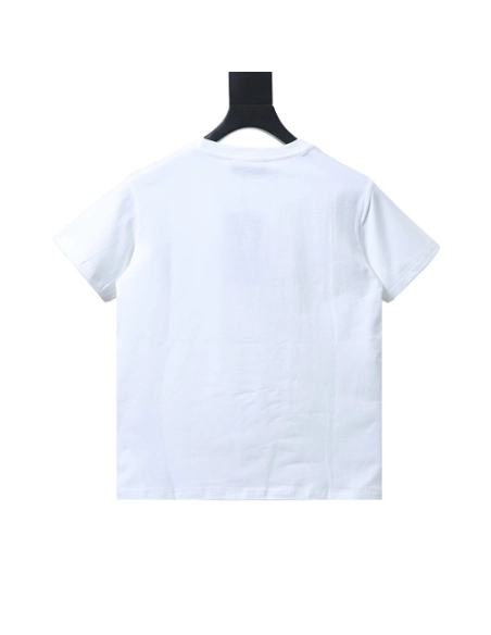 Gucci Interlocking Bridle Motif Letter Embroidery T-shirt White,Gucci T-shirts,T-Shirts,CLOTHES