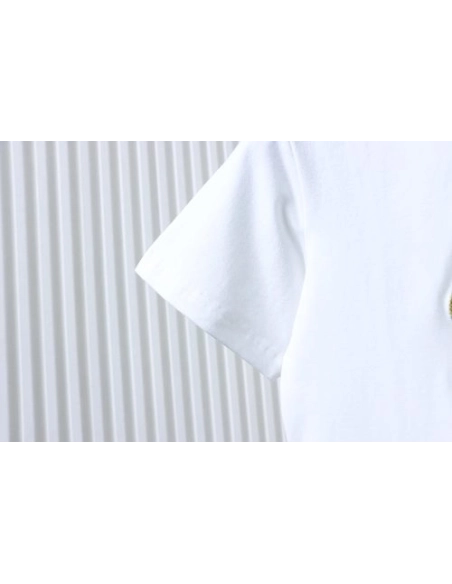 Gucci Interlocking Bridle Motif Letter Embroidery T-shirt White,Gucci T-shirts,T-Shirts,CLOTHES