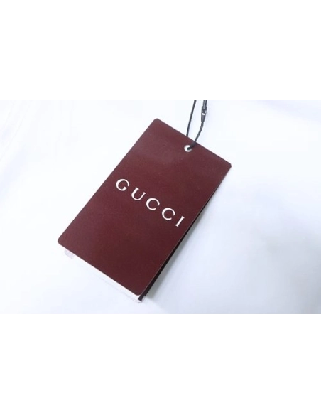 Gucci Interlocking Bridle Motif Letter Embroidery T-shirt White,Gucci T-shirts,T-Shirts,CLOTHES