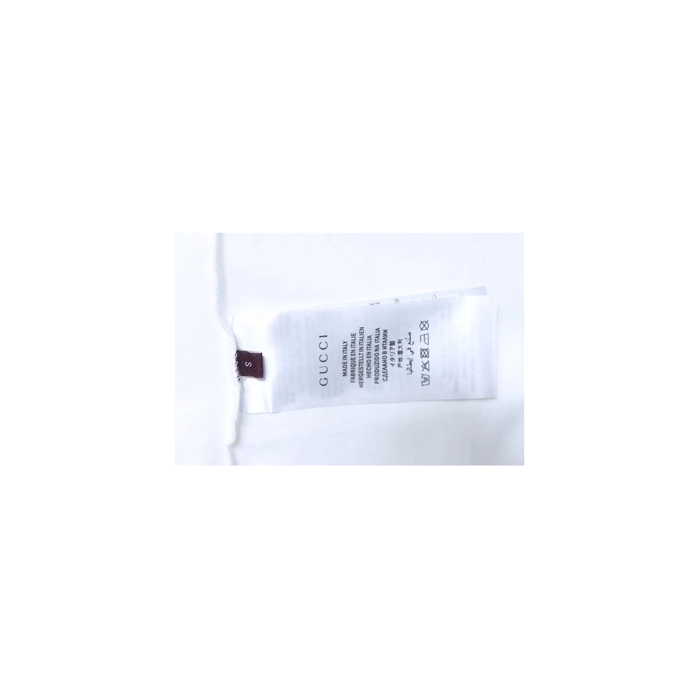 Gucci Interlocking Bridle Motif Letter Embroidery T-shirt White,Gucci T-shirts,T-Shirts,CLOTHES