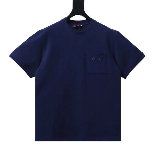 Gucci Pocket Horsebit Embroidered T-Shirt Dark blue,Gucci T-shirts,T-Shirts,CLOTHES