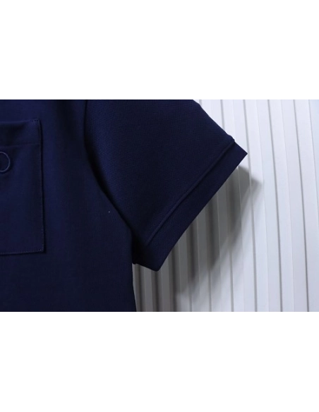 Gucci Pocket Horsebit Embroidered T-Shirt Dark blue,Gucci T-shirts,T-Shirts,CLOTHES
