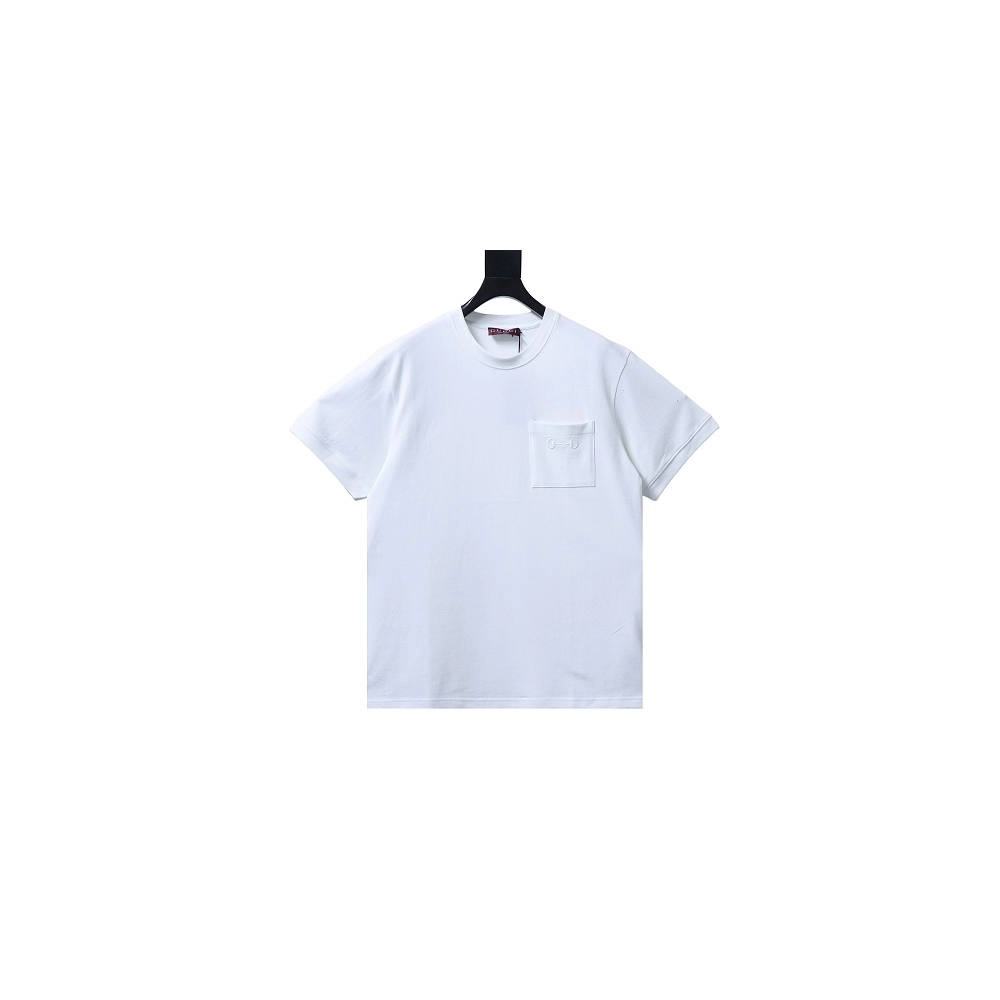 Gucci Pocket Horsebit Embroidered T-Shirt White,Gucci T-shirts,T-Shirts,CLOTHES