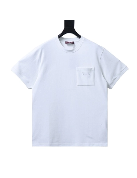 Gucci Pocket Horsebit Embroidered T-Shirt White,Gucci T-shirts,T-Shirts,CLOTHES
