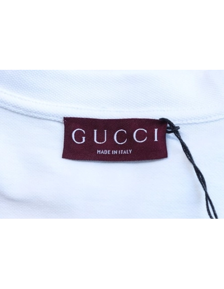 Gucci Pocket Horsebit Embroidered T-Shirt White,Gucci T-shirts,T-Shirts,CLOTHES