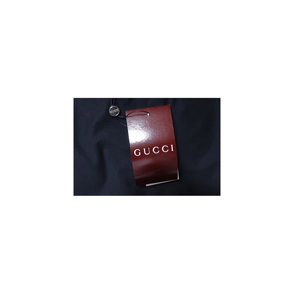 Gucci Red and Green Ribbed Crew-Neck T-Shirt Black,Gucci T-shirts,T-Shirts,CLOTHES