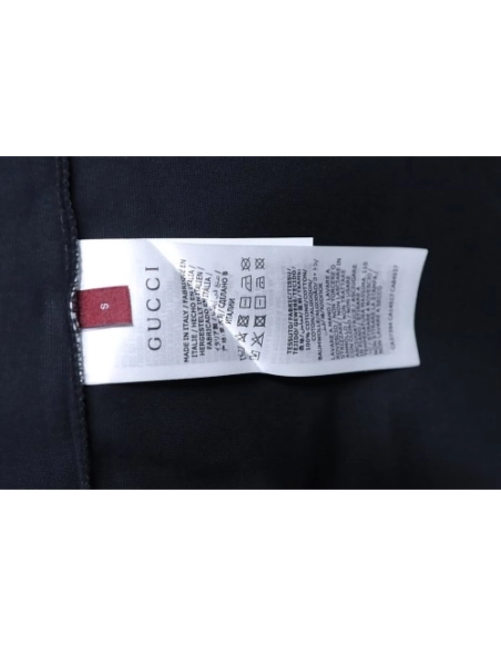 Gucci Red and Green Ribbed Crew-Neck T-Shirt Black,Gucci T-shirts,T-Shirts,CLOTHES