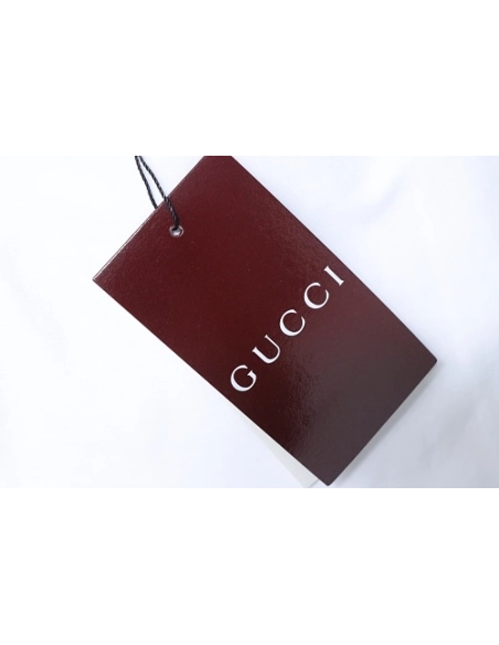 Gucci Red and Green Ribbed Crew-Neck T-Shirt White,Gucci T-shirts,T-Shirts,CLOTHES