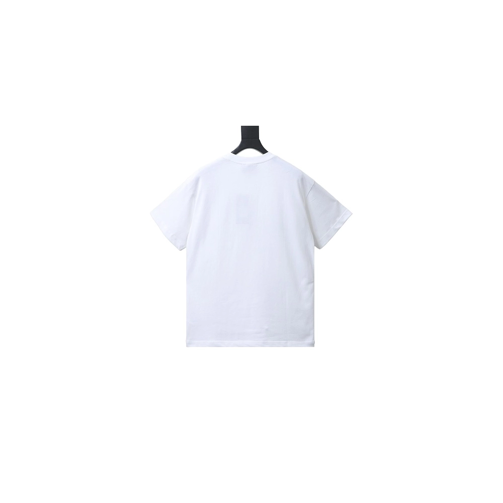 Gucci Red and White Gradient Belt Print T-shirt White,Gucci T-shirts,T-Shirts,CLOTHES