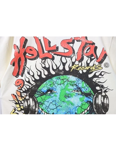 HellStar Broken Smiley Face T-Shirt Apricot,Hellstar T-Shirts,T-Shirts,CLOTHES