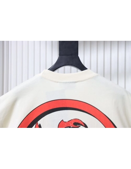 HellStar Broken Smiley Face T-Shirt Apricot,Hellstar T-Shirts,T-Shirts,CLOTHES