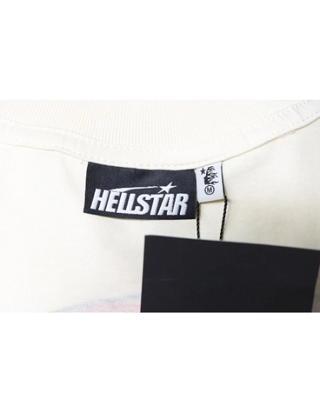 HellStar Broken Smiley Face T-Shirt Apricot,Hellstar T-Shirts,T-Shirts,CLOTHES