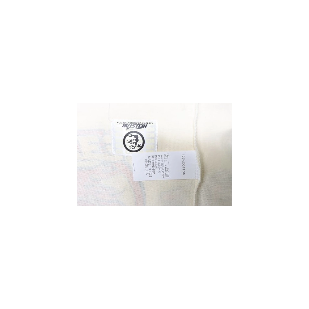 HellStar Broken Smiley Face T-Shirt Apricot,Hellstar T-Shirts,T-Shirts,CLOTHES