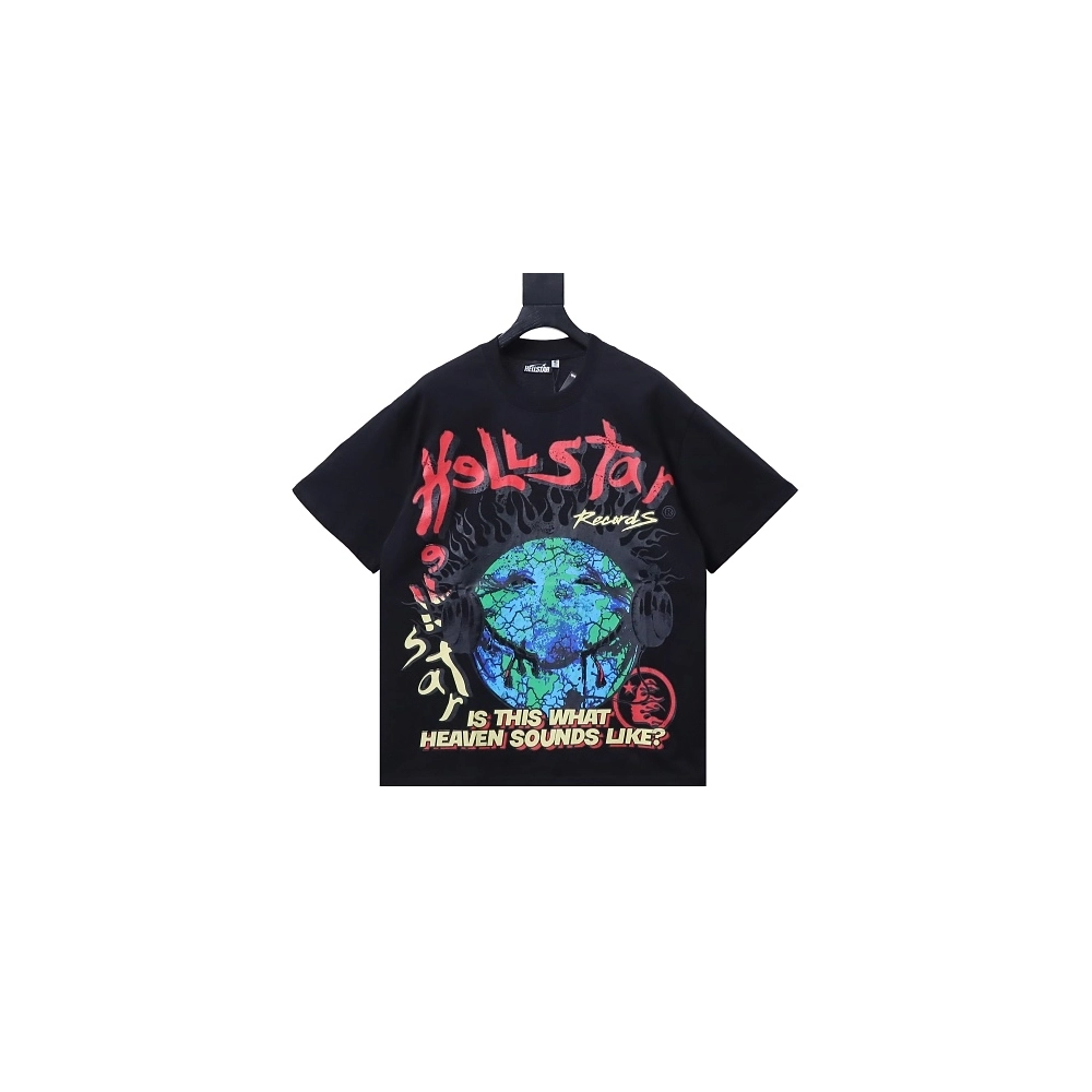 HellStar Broken Smiley Face T-Shirt Black,Hellstar T-Shirts,T-Shirts,CLOTHES