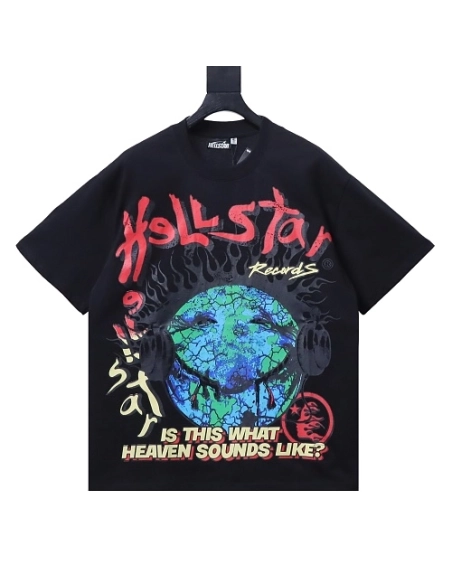 HellStar Broken Smiley Face T-Shirt Black,Hellstar T-Shirts,T-Shirts,CLOTHES