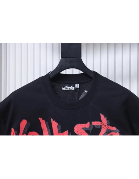HellStar Broken Smiley Face T-Shirt Black,Hellstar T-Shirts,T-Shirts,CLOTHES