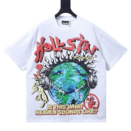 HellStar Broken Smiley Face T-Shirt White,Hellstar T-Shirts,T-Shirts,CLOTHES