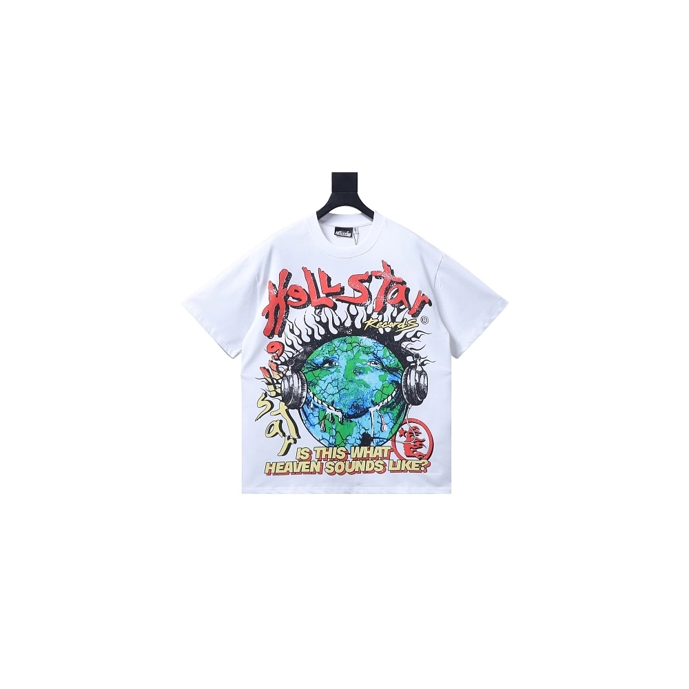 HellStar Broken Smiley Face T-Shirt White,Hellstar T-Shirts,T-Shirts,CLOTHES