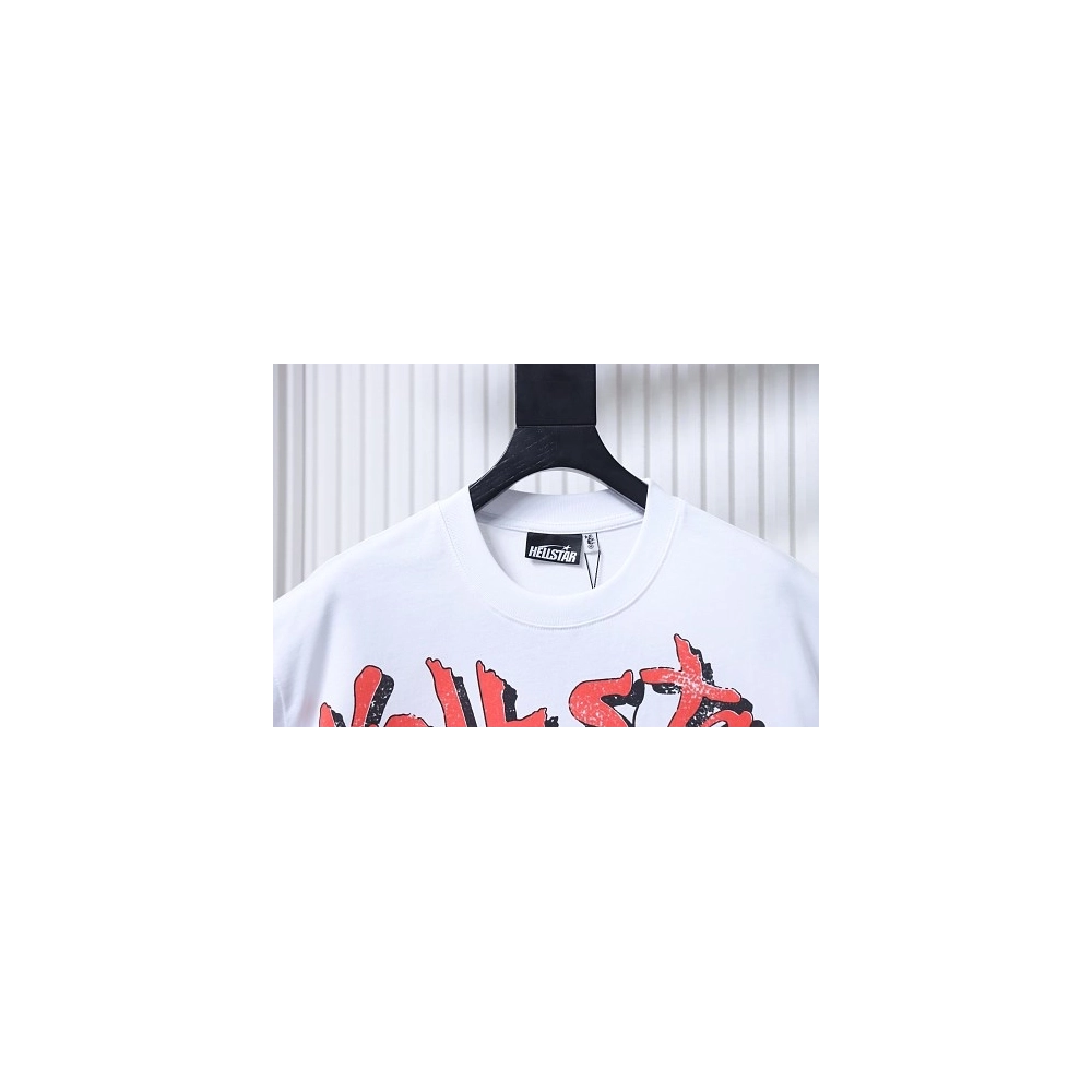 HellStar Broken Smiley Face T-Shirt White,Hellstar T-Shirts,T-Shirts,CLOTHES