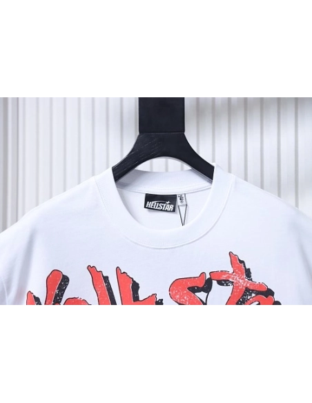 HellStar Broken Smiley Face T-Shirt White,Hellstar T-Shirts,T-Shirts,CLOTHES