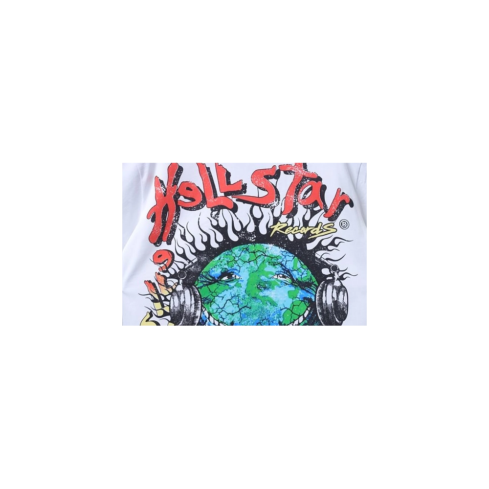 HellStar Broken Smiley Face T-Shirt White,Hellstar T-Shirts,T-Shirts,CLOTHES