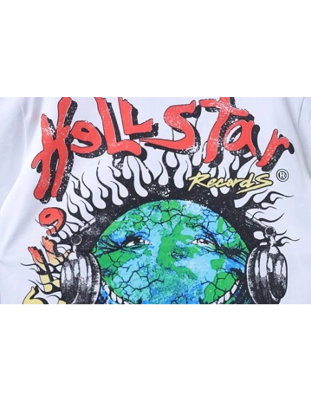 HellStar Broken Smiley Face T-Shirt White,Hellstar T-Shirts,T-Shirts,CLOTHES