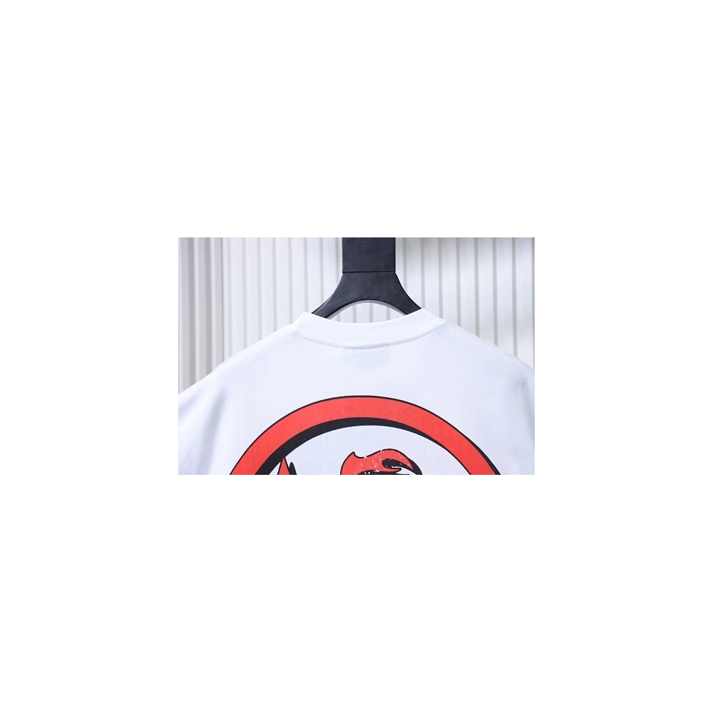 HellStar Broken Smiley Face T-Shirt White,Hellstar T-Shirts,T-Shirts,CLOTHES