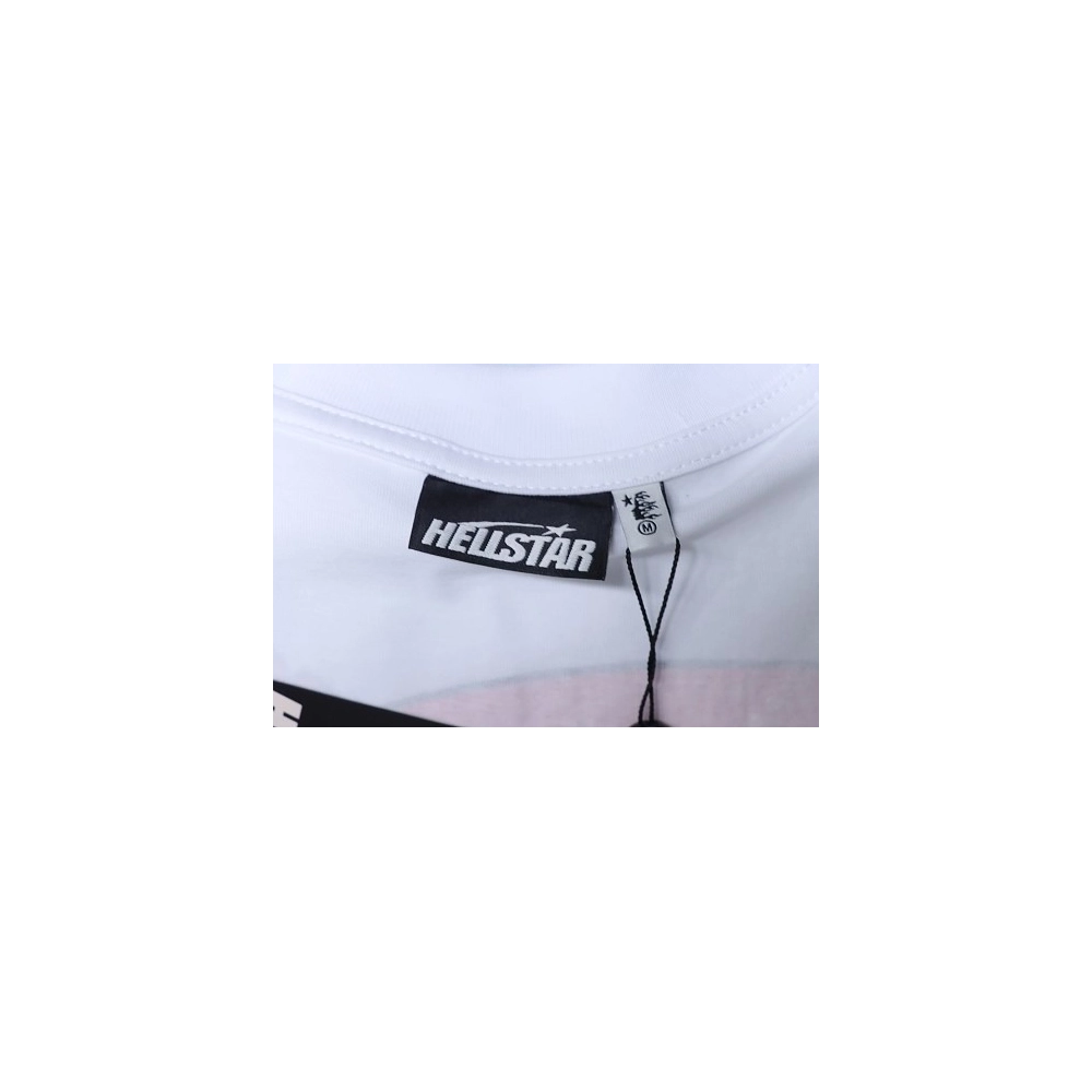 HellStar Broken Smiley Face T-Shirt White,Hellstar T-Shirts,T-Shirts,CLOTHES