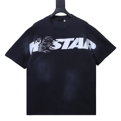 HellStar Cracked-Letter T-Shirt,Hellstar T-Shirts,T-Shirts,CLOTHES