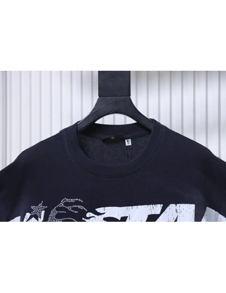 HellStar Cracked-Letter T-Shirt,Hellstar T-Shirts,T-Shirts,CLOTHES