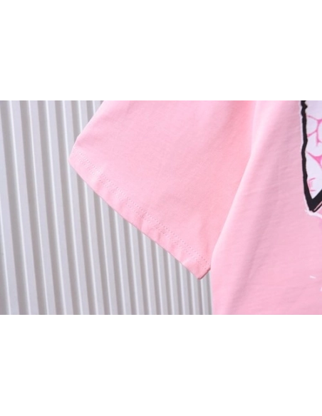Hellstar Futuristic Tech-Style Graffiti T-Shirt Pink,Hellstar T-Shirts,T-Shirts,CLOTHES