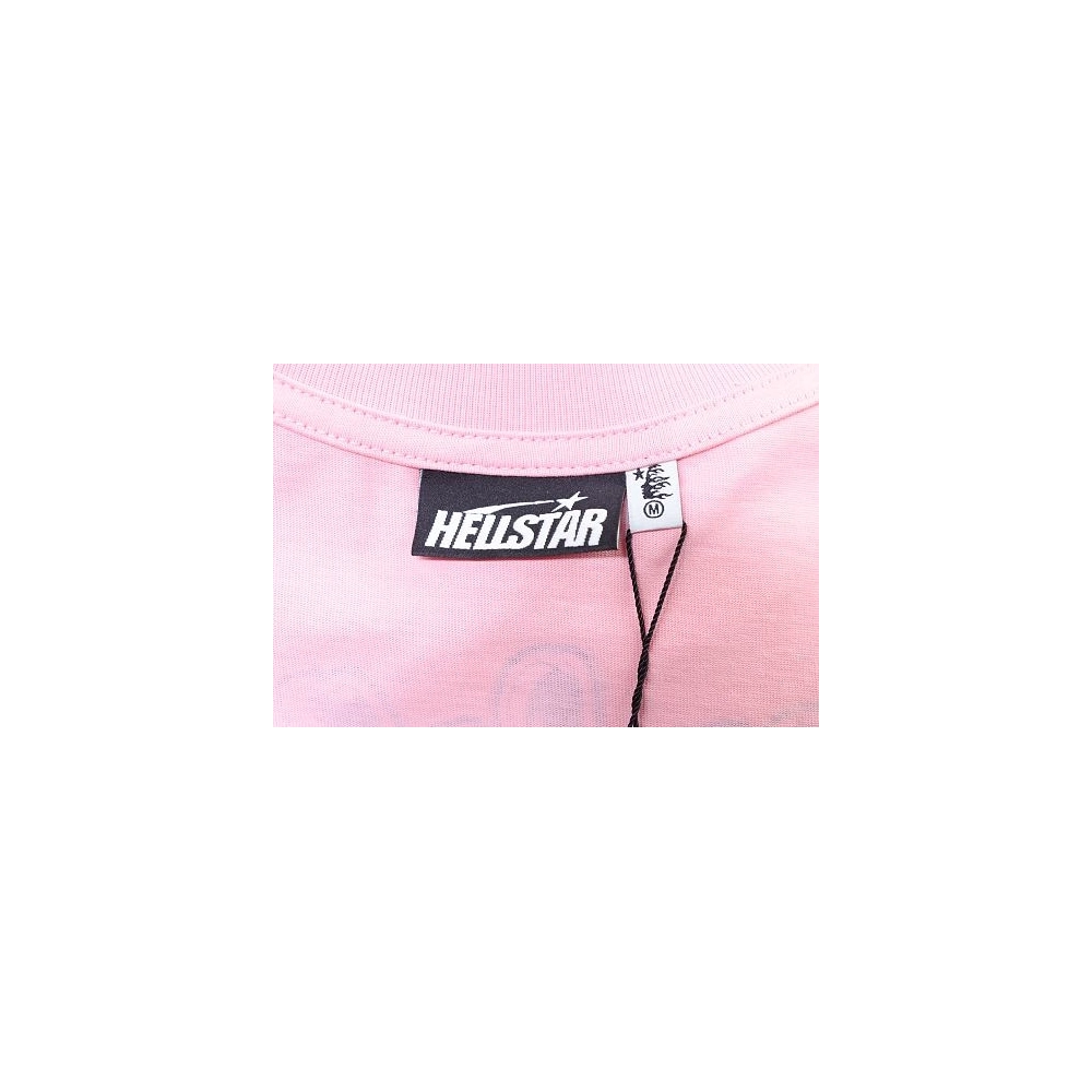 Hellstar Futuristic Tech-Style Graffiti T-Shirt Pink,Hellstar T-Shirts,T-Shirts,CLOTHES