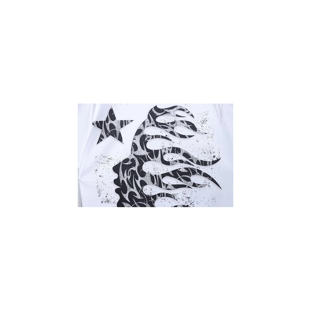 Hellstar Thorn Glitter T-Shirt White,Hellstar T-Shirts,T-Shirts,CLOTHES