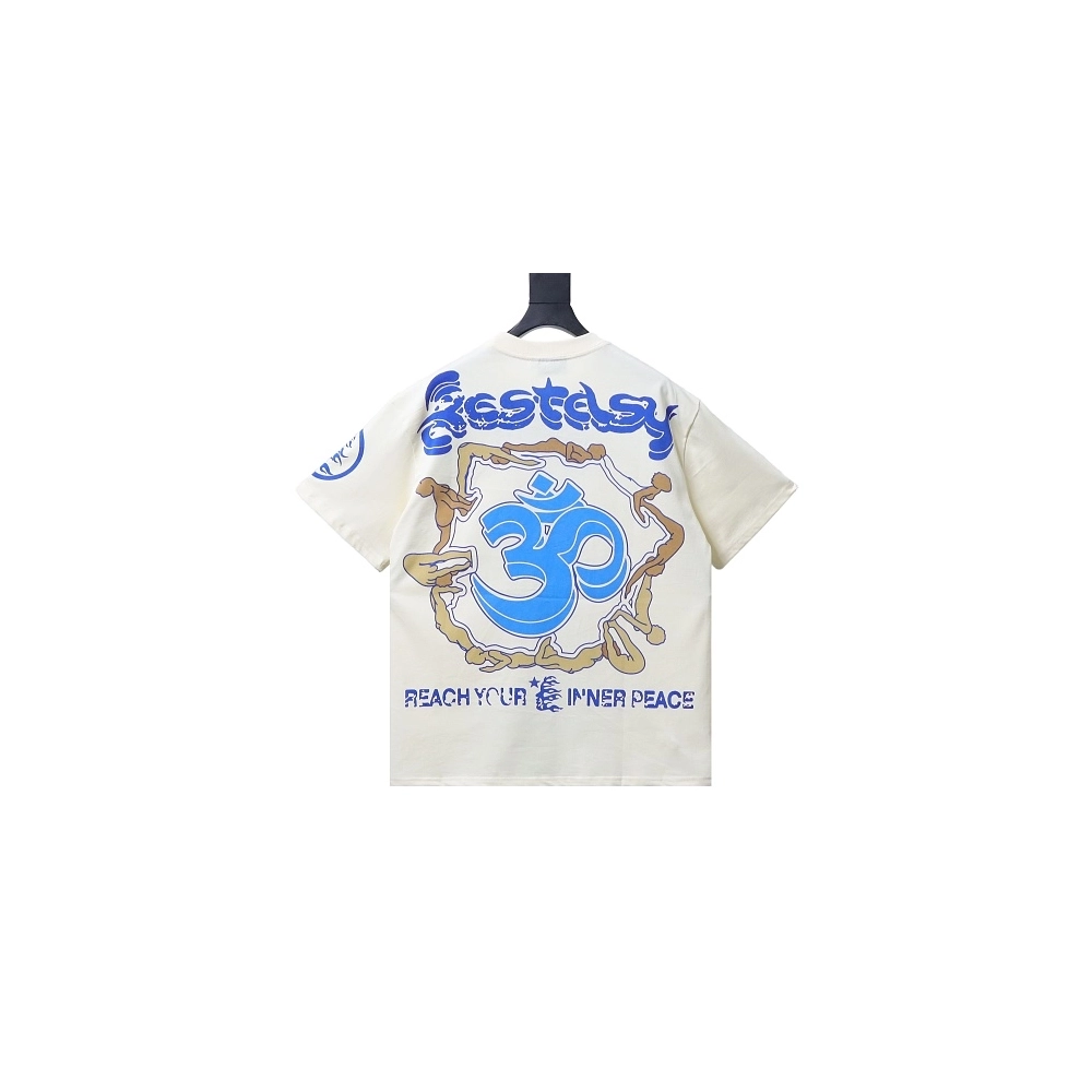 Hellstar Yoga Portrait T-Shirt Apricot,Hellstar T-Shirts,T-Shirts,CLOTHES
