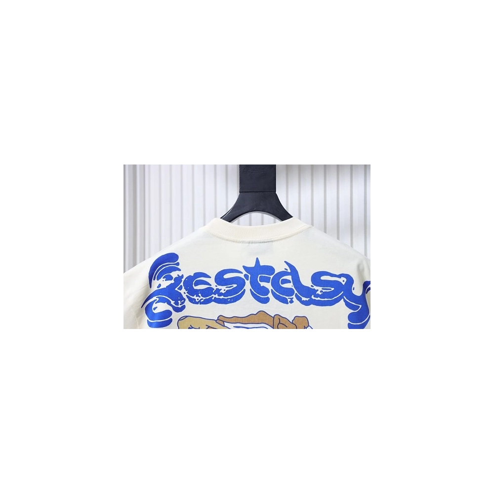 Hellstar Yoga Portrait T-Shirt Apricot,Hellstar T-Shirts,T-Shirts,CLOTHES