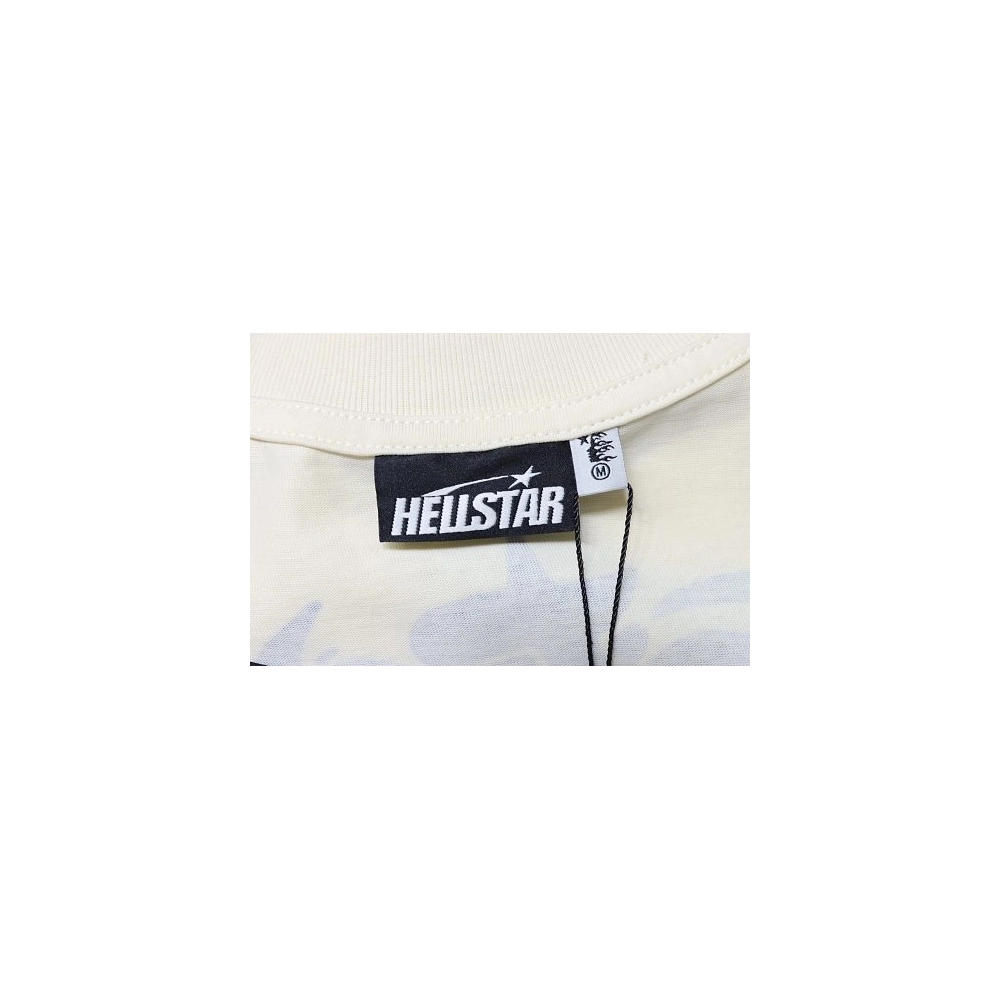 Hellstar Yoga Portrait T-Shirt Apricot,Hellstar T-Shirts,T-Shirts,CLOTHES
